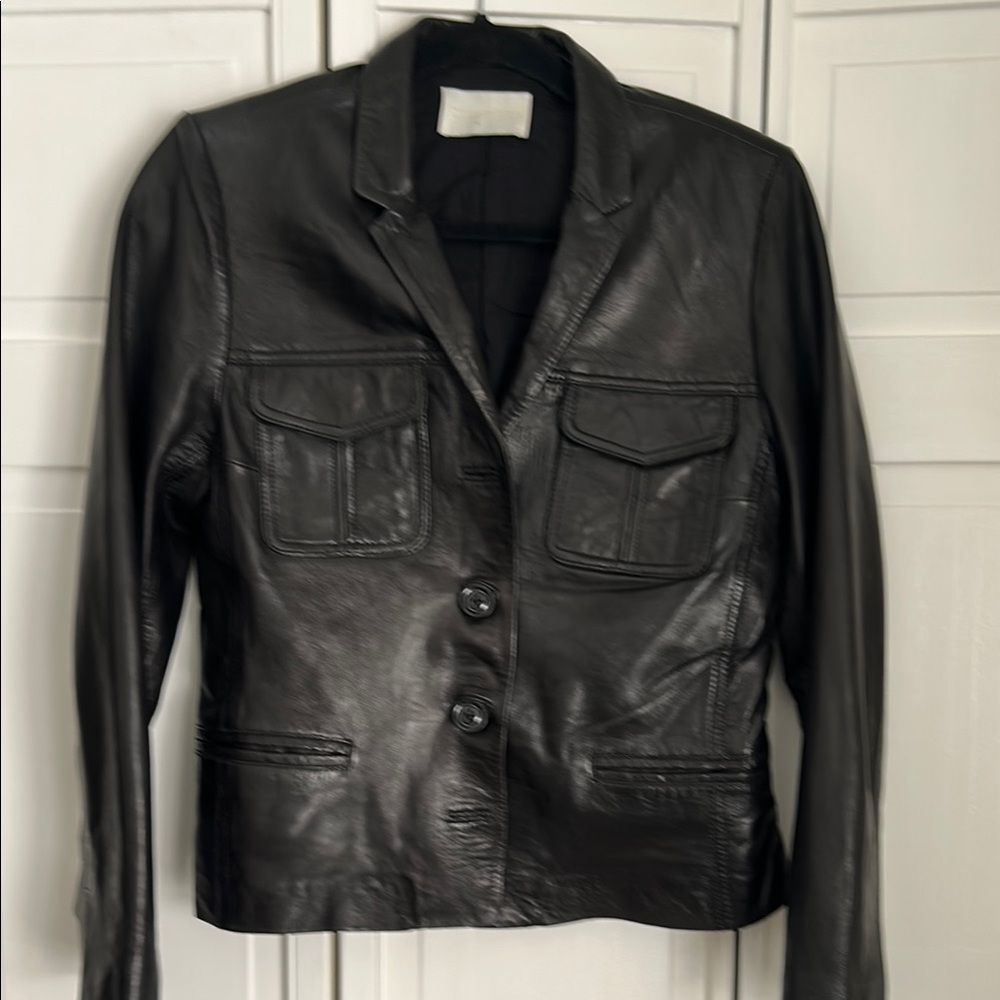 Zadig and Voltaire Women's Black Leather Jacket